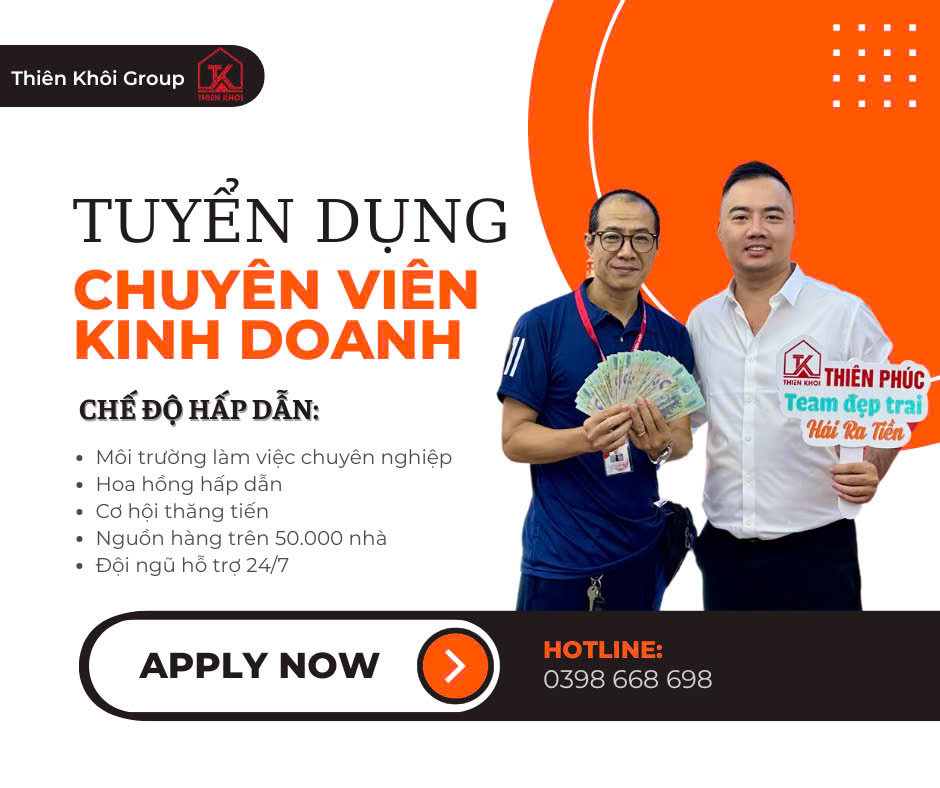 Các Vị Trí Đang Tuyển Dụng Tại BĐS Thiên Khôi